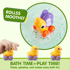 JOYIN pufferfish rubber car promotes water play and grip development.