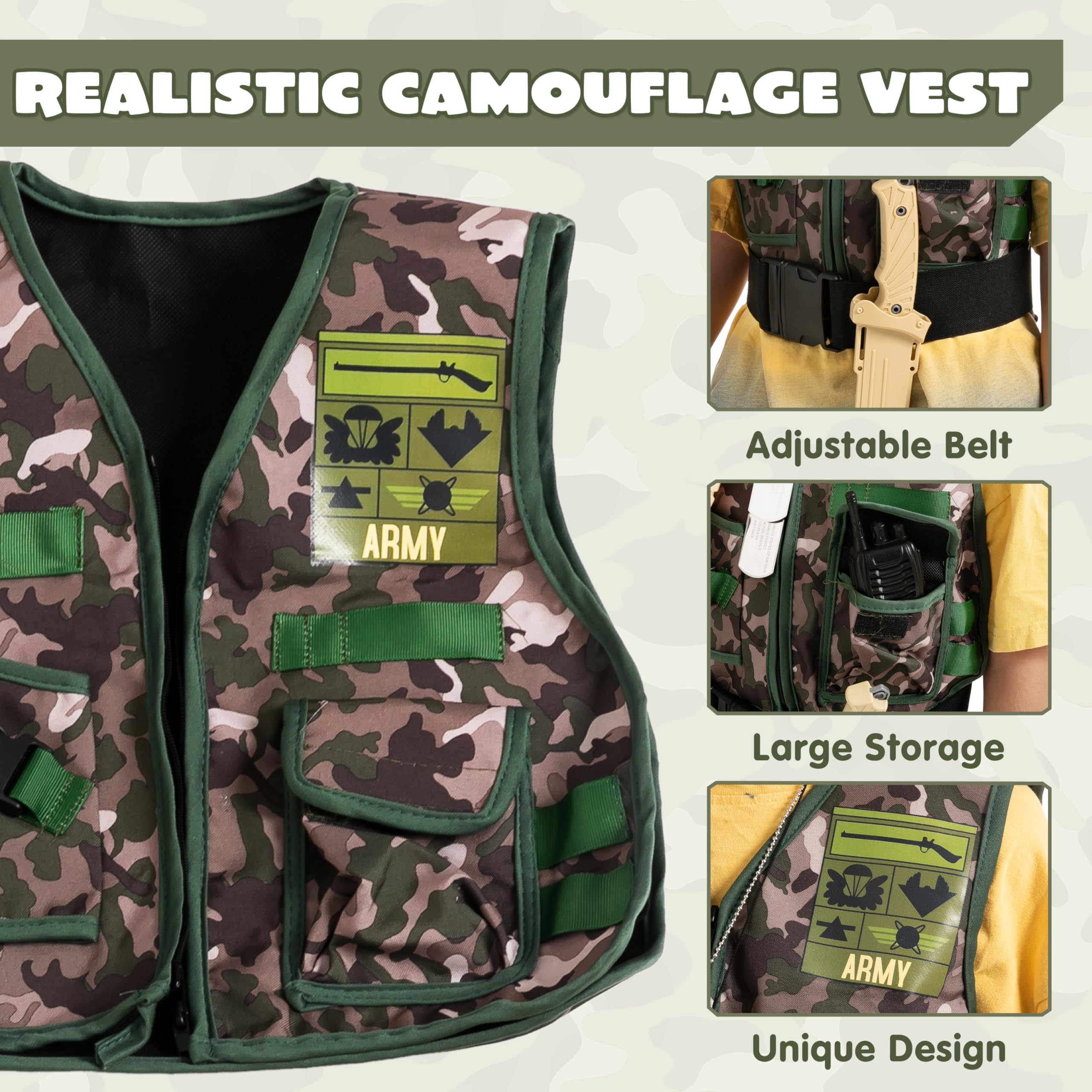 JOYIN army costume monocular to explore pretend missions