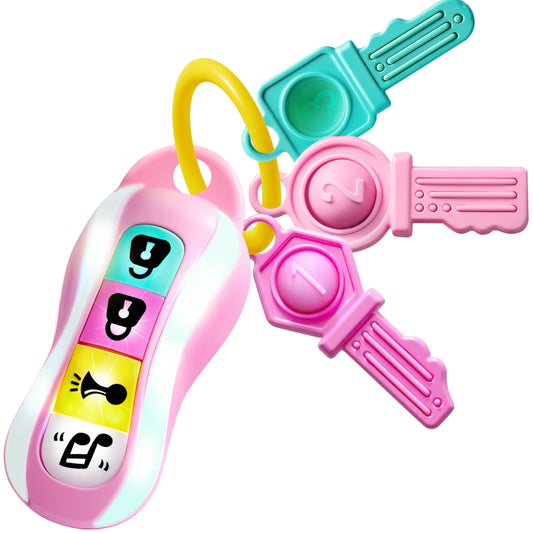 JOYIN Baby Car Keys Teether with bright colors engaging little hands during play