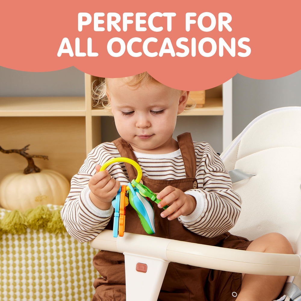 JOYIN Baby Car Keys Teether travel-friendly design ideal for on-the-go play.