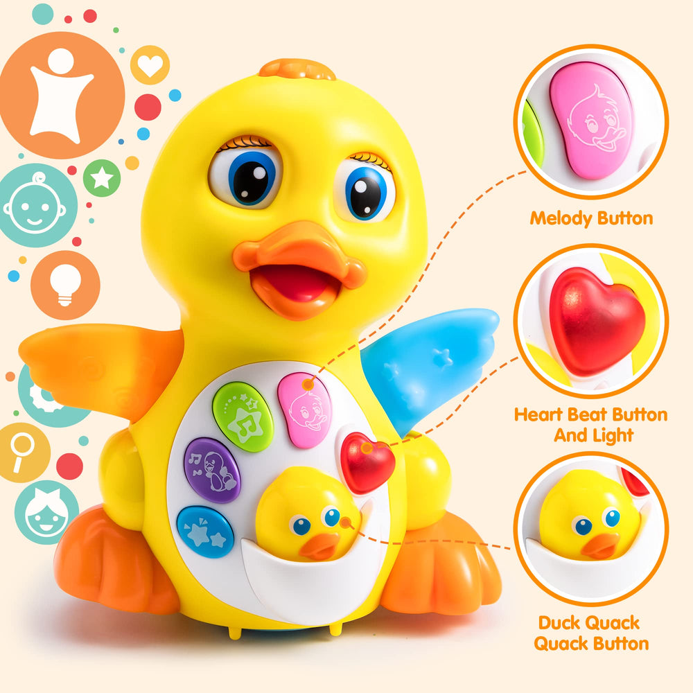 JOYIN Baby Duck colorful buttons inviting touch and learning