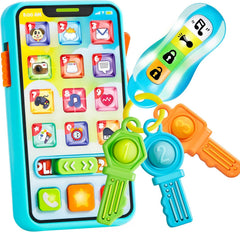 JOYIN baby musical toy phone image shows bright colors for visual stimulation and early learning.