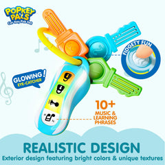 JOYIN silicone teether image emphasizes bite-friendly texture and teething relief.