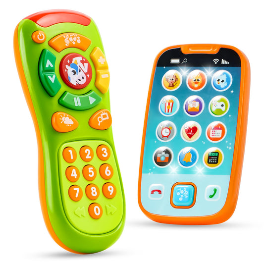 JOYIN baby toy phone and remote with music for early learning.