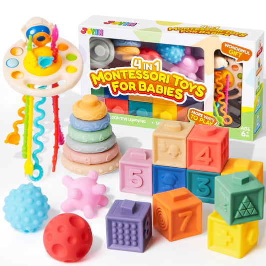 JOYIN soft baby blocks boost fine motor skills during play.
