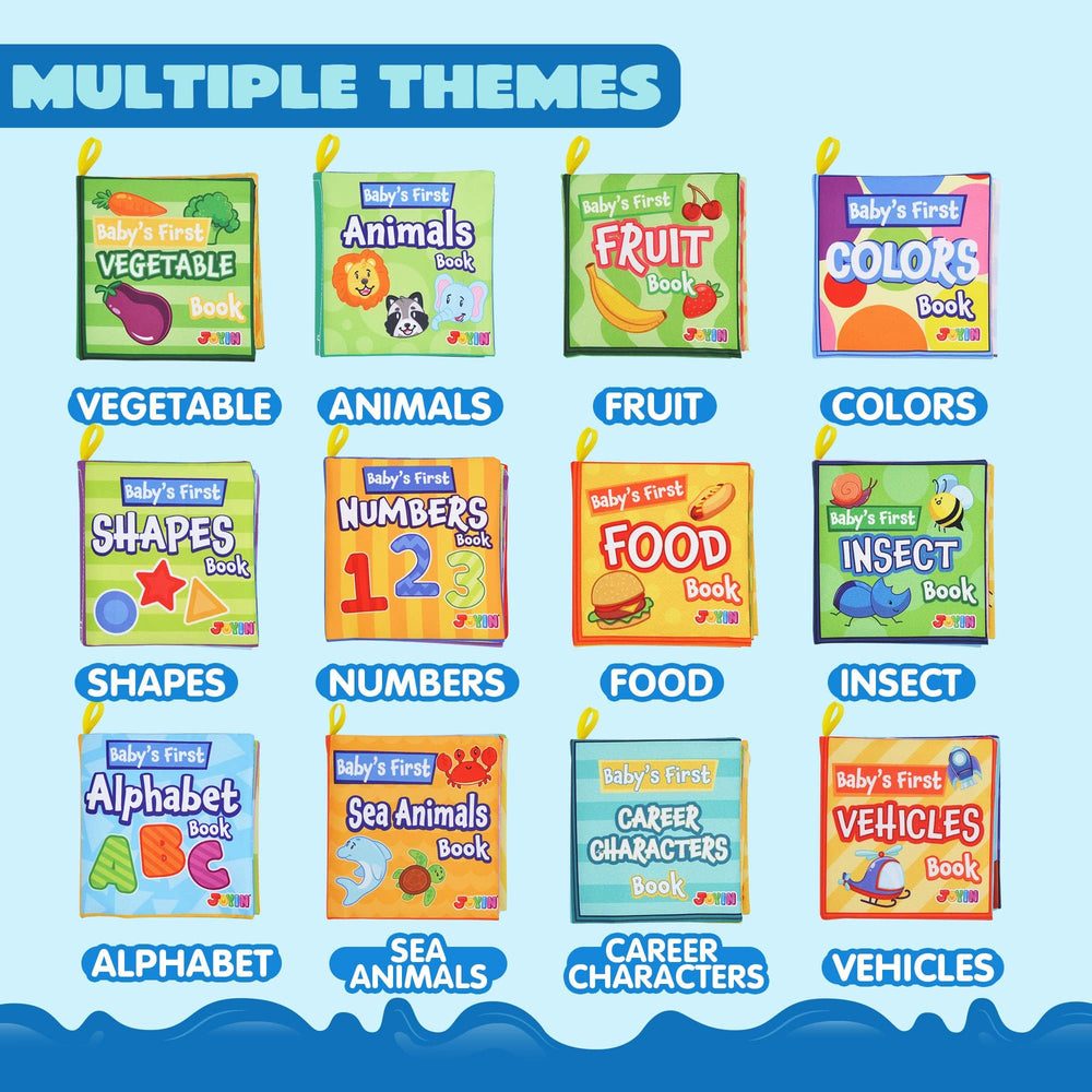 JOYIN bath books animal world support language learning with vibrant animal imagery.
