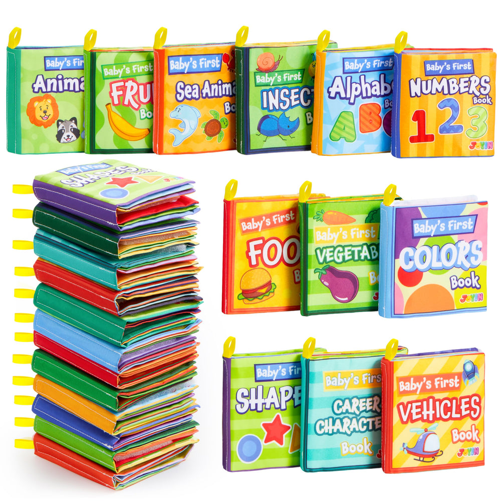 JOYIN bath books food items illustrate everyday snacks for bath time learning.