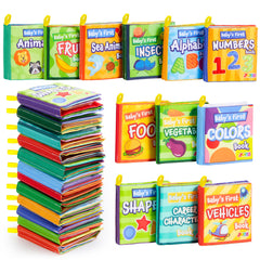 JOYIN bath books food items illustrate everyday snacks for bath time learning.