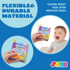 JOYIN bath books numbers and alphabet aid early literacy through colorful pages.