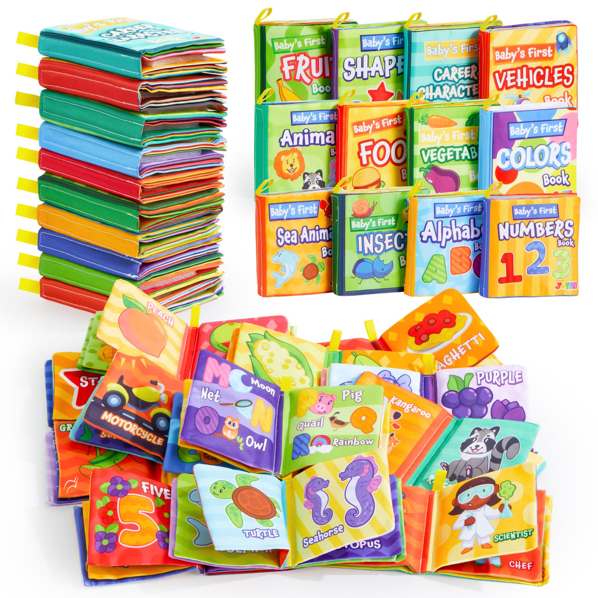 JOYIN bath books ocean theme promote sensory play during bath time and exploration.