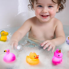 JOYIN bath time scene with kids playing demonstrates engaging routine.
