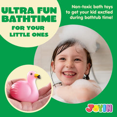 JOYIN bath toys with safety materials and smooth edges for toddlers.