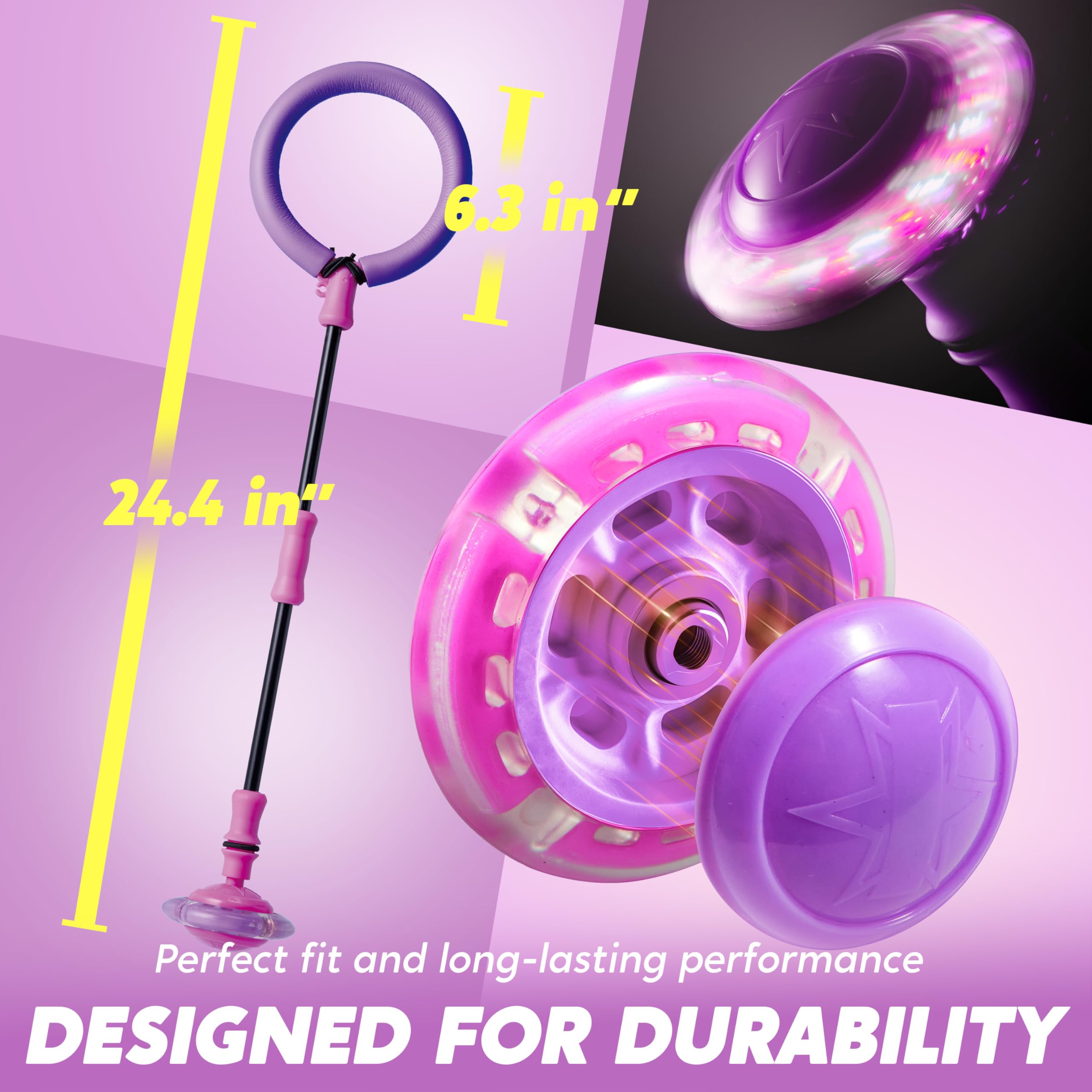 JOYIN light display complements active play in dim rooms.