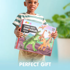 JOYIN big dinosaur toys Educational book cover accompanies hands-on learning.