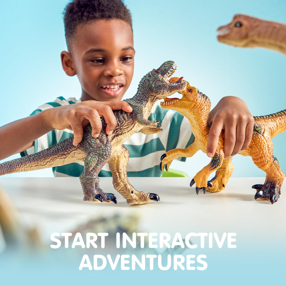 JOYIN big dinosaur toys Stegosaurus figure inspires prehistoric adventures and fine motor play.