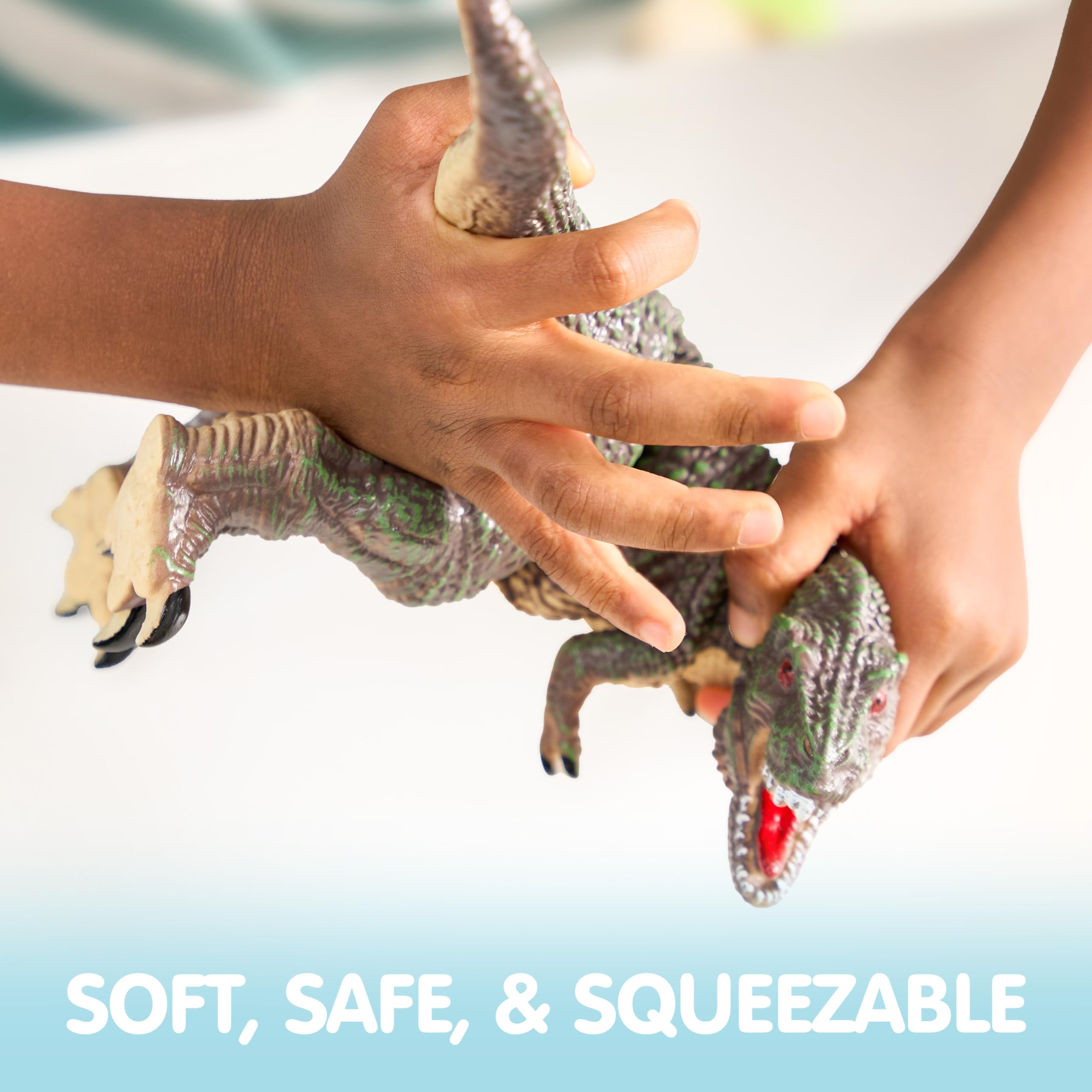 JOYIN big dinosaur toys Triceratops figure supports sensory exploration and creative storytelling.