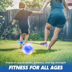 JOYIN blue ankle skip ball swing action sparks rhythmic movement.