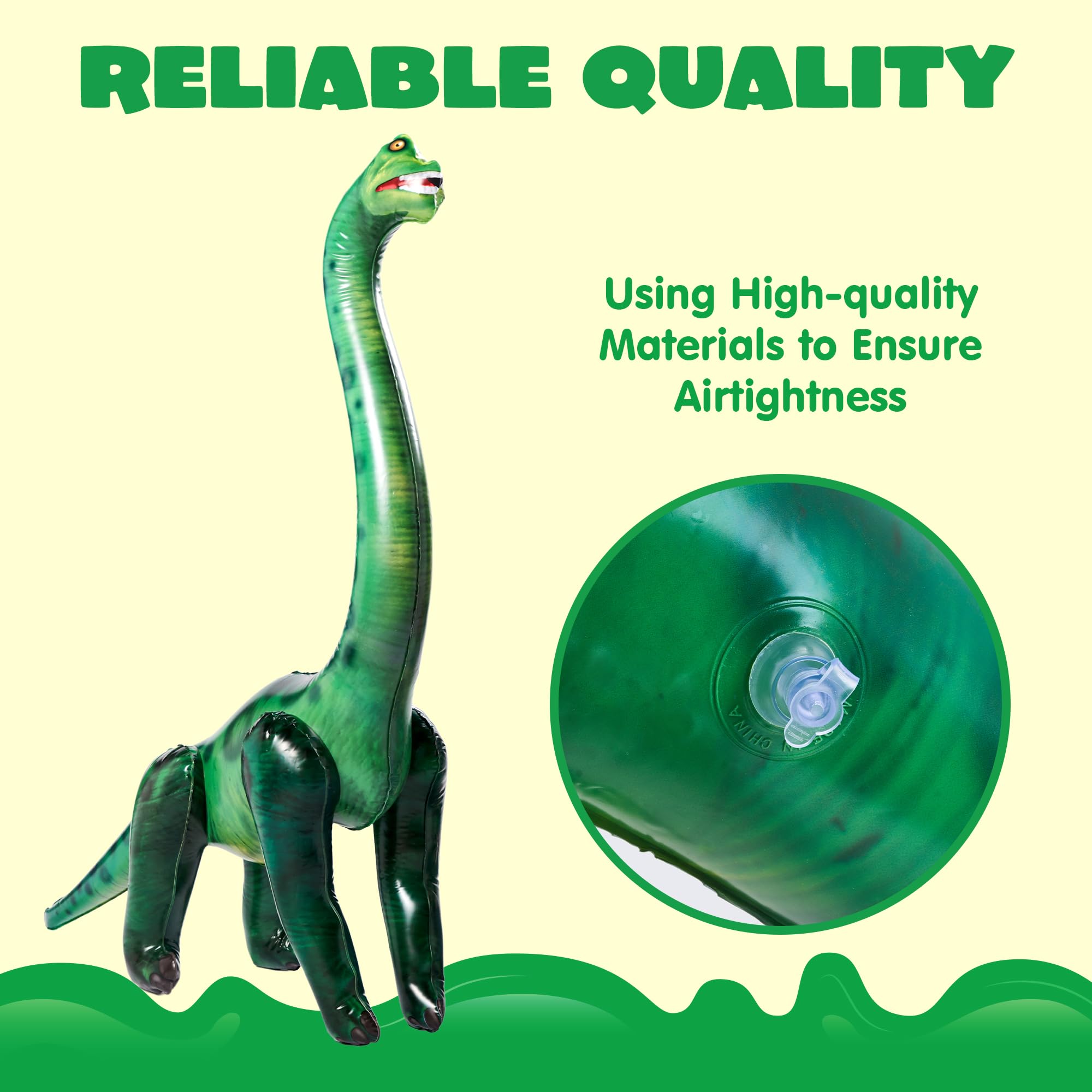 JOYIN brachiosaurus inflatable that stands on its own for easy setup