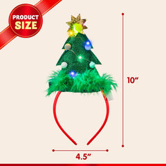 JOYIN bright LEDs on headbands create a striking holiday look.
