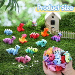 JOYIN brontosaurus mini-dino in cheerful hues for fun portable learning play