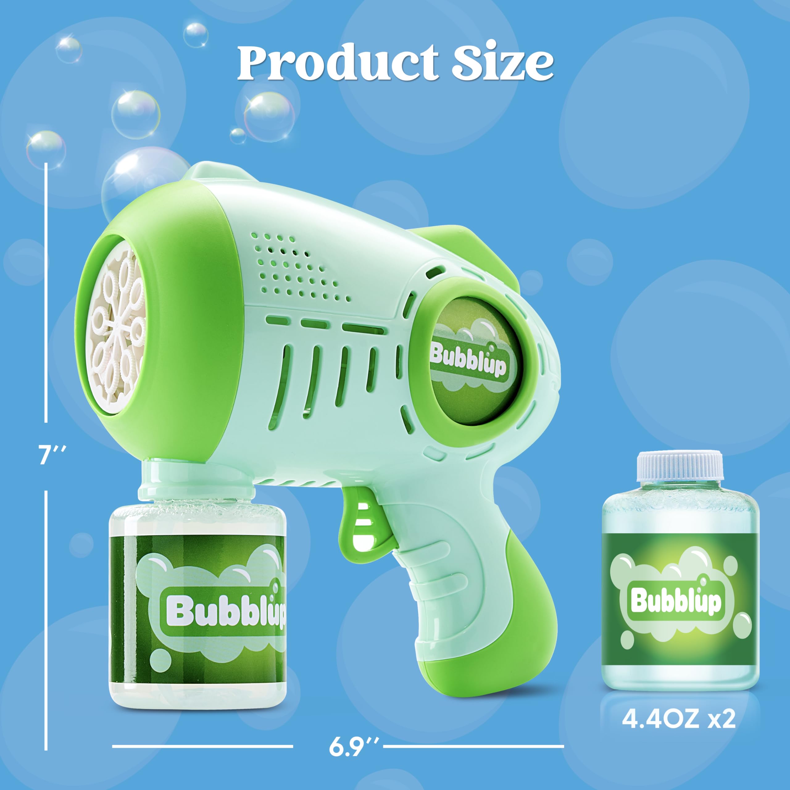 JOYIN easy-to-use bubble guns for kids and adults alike.