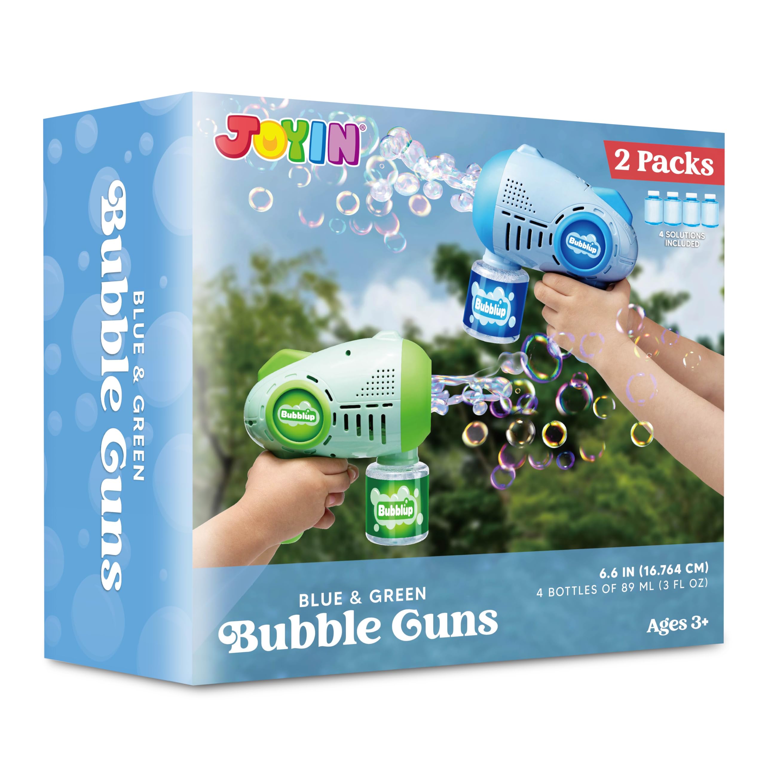 JOYIN vivid blue, green, and yellow guns boost outdoor play.