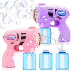 JOYIN bubble guns pink and purple for kids, vibrant outdoor fun