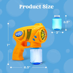 Close-up of JOYIN bubble gun trigger in action