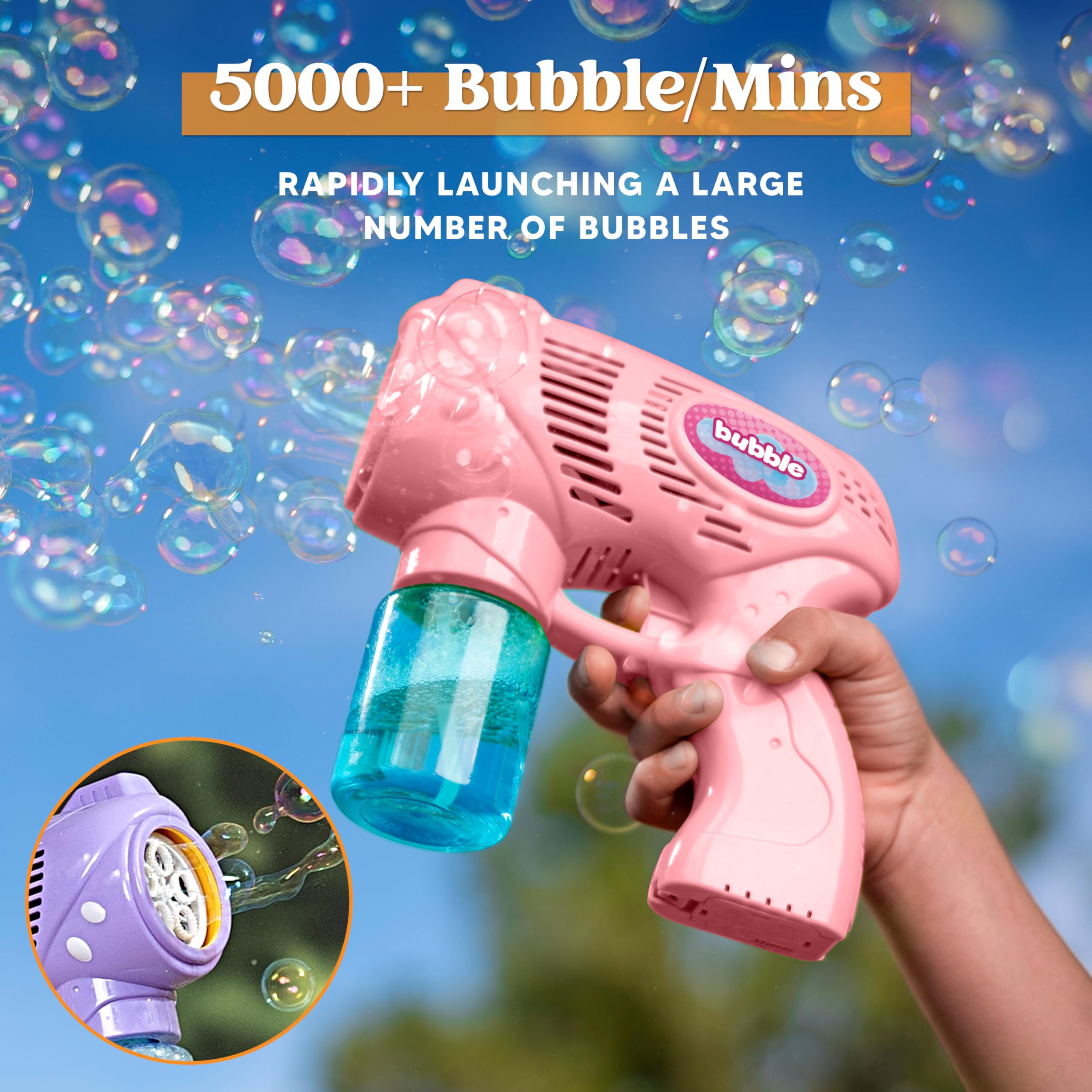 JOYIN bubble solution refills 5oz, mess-free bubbles for parties