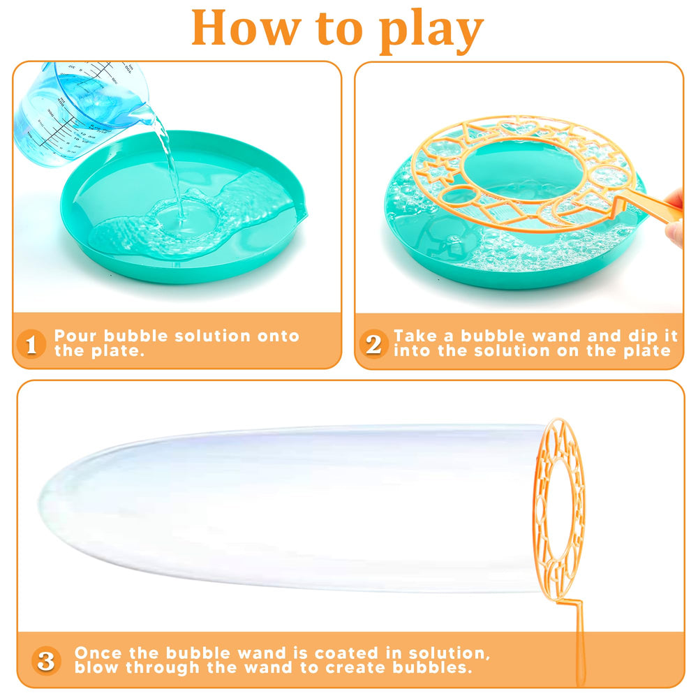 JOYIN giant bubbles set with multiple wands for kid-friendly outdoor fun.