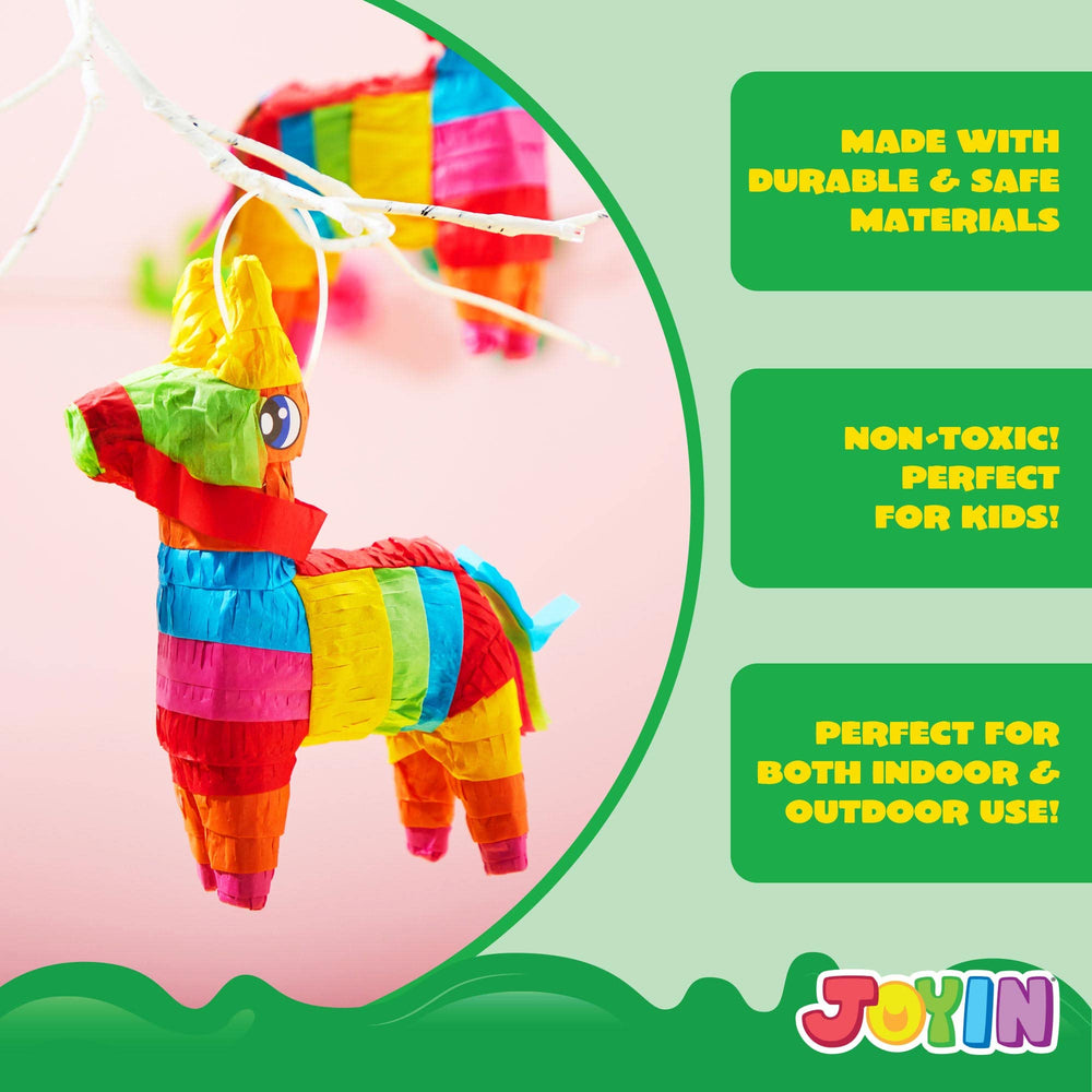 JOYIN cardboard and tissue pinatas in bright colors for parties