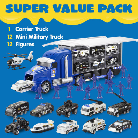 JOYIN carrier truck with trucks for hands-on playtime