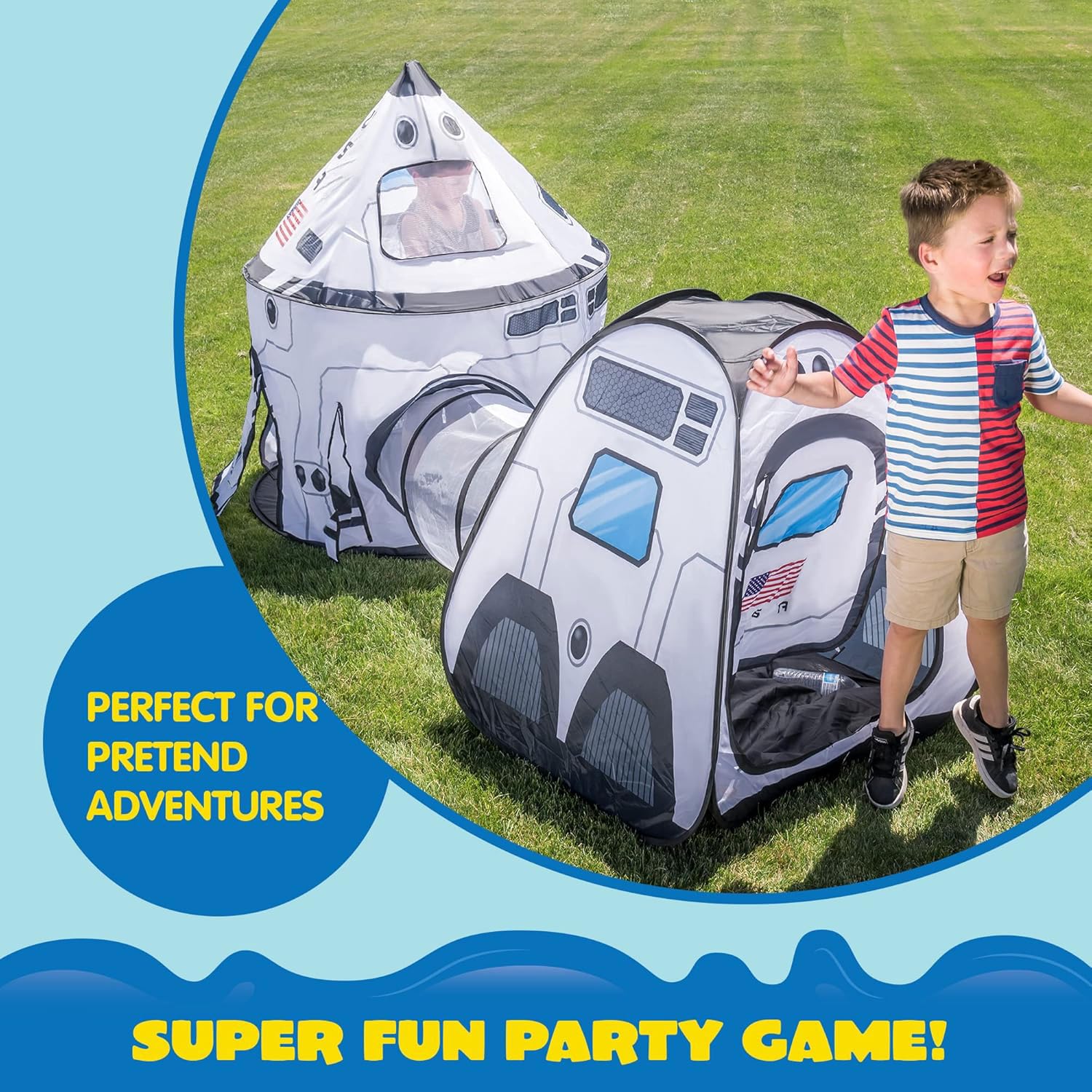 JOYIN roof and floor anchors provide stability during active play.