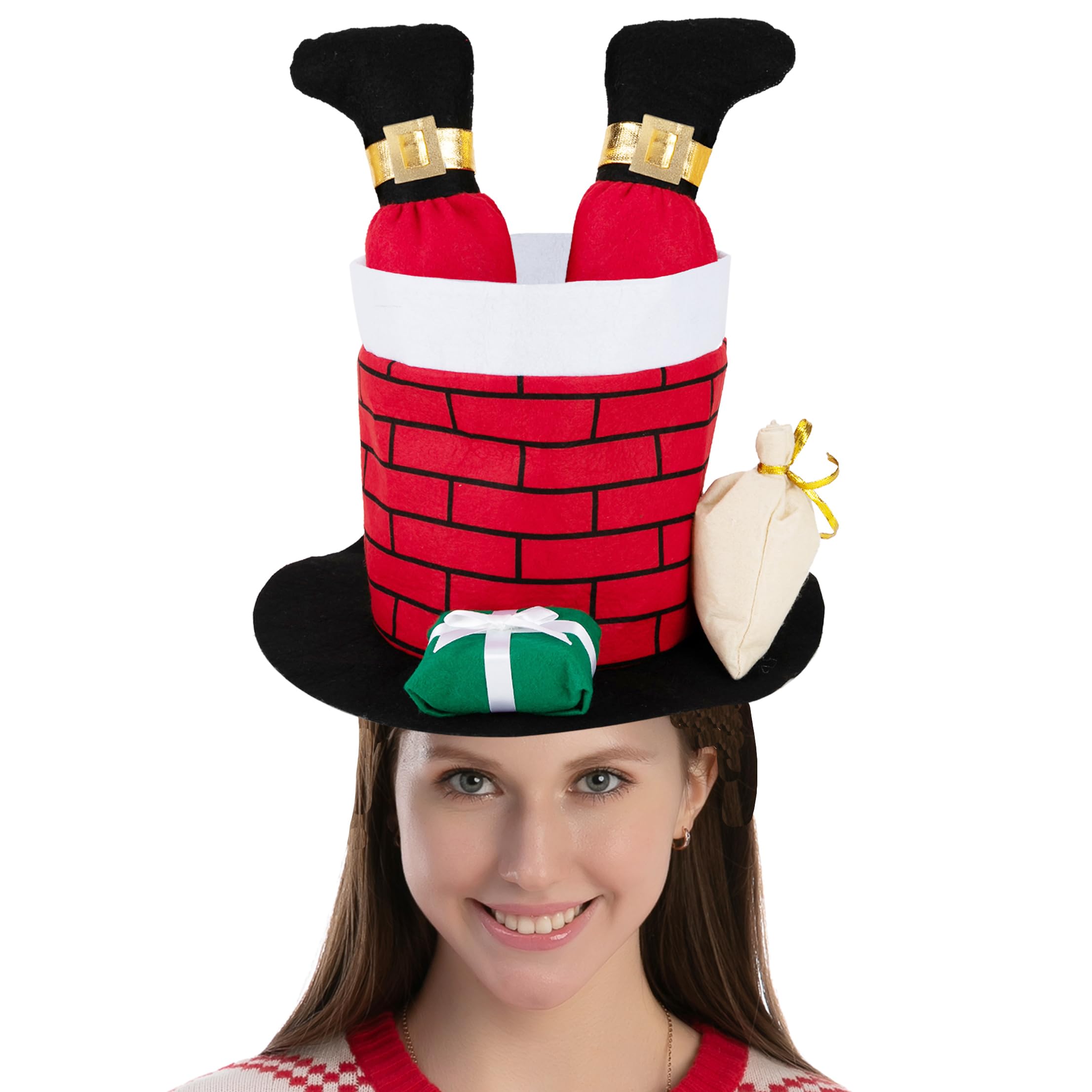 JOYIN Chimney Hat comprehensive set, versatile for all ages, ideal for festive photo ops.