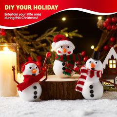 JOYIN Snowman Kit buttons offer colorful accents to customize each snow figure