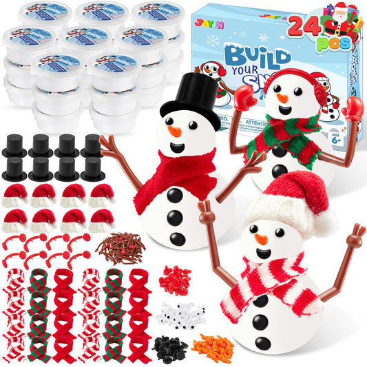 JOYIN Christmas Build a Snowman Kit hats for creative holiday crafts and festive group play