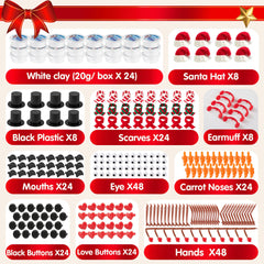 JOYIN Snowman Kit scarves enhance color designs and cozy holiday décor for kids' activities