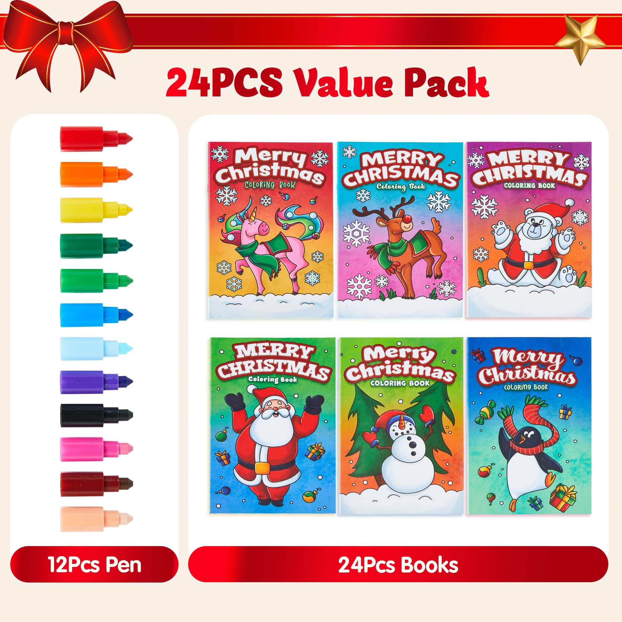 JOYIN Christmas coloring book elf design encourages creative color choices for kids.