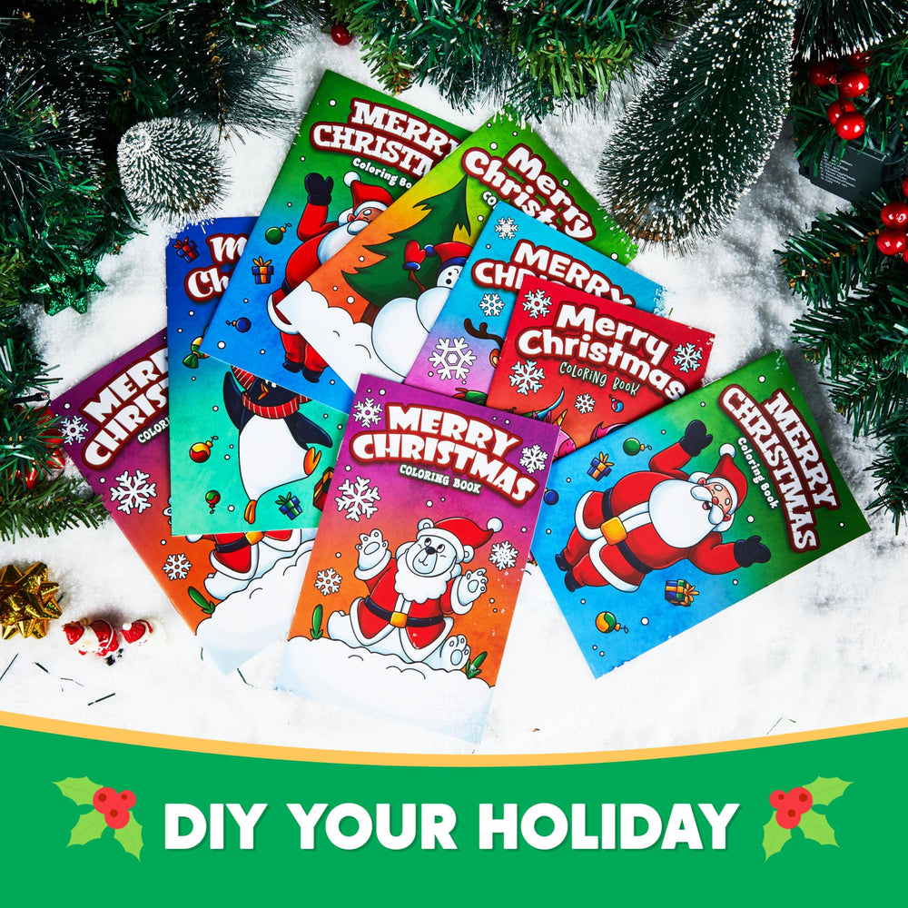 JOYIN portable 7x5 size coloring books for on-the-go holiday coloring fun.