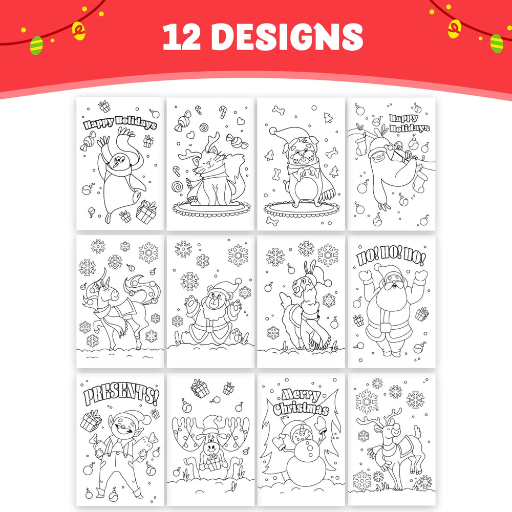 JOYIN Christmas coloring book unicorn design sparks bright, imaginative color ideas.