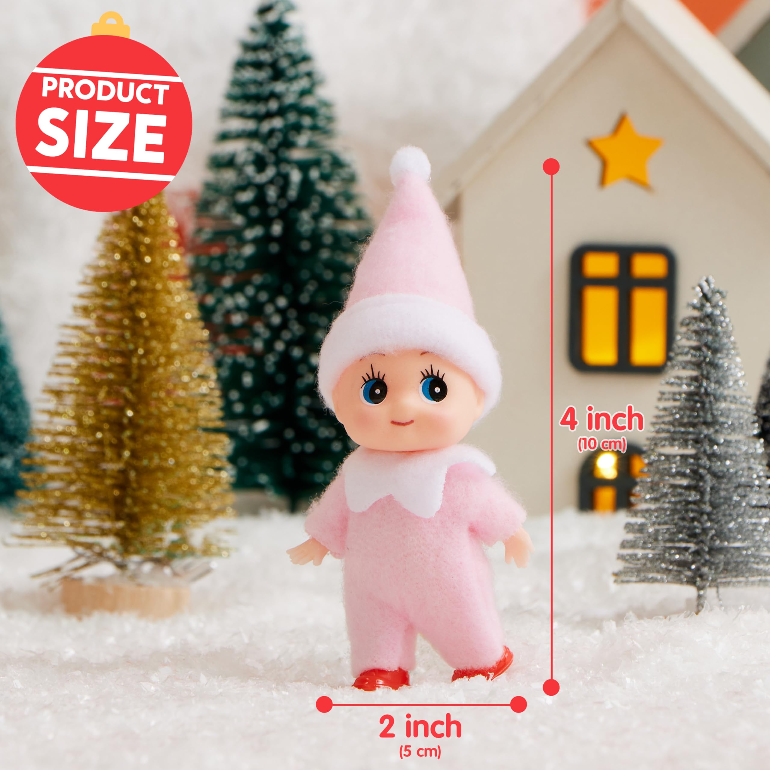 JOYIN Christmas decor accent: elf doll for shelves and mantels.