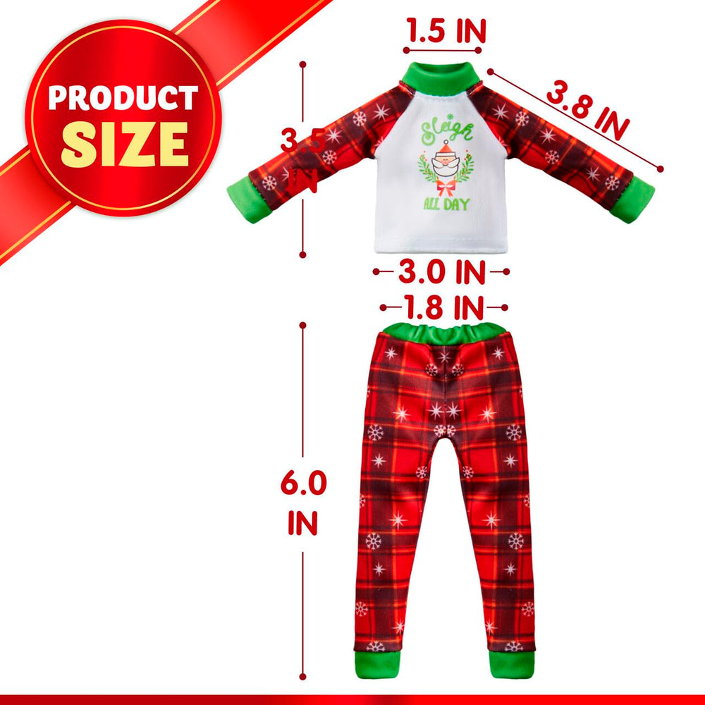 JOYIN Christmas decoration doll clothing set, enhances holiday ambiance.