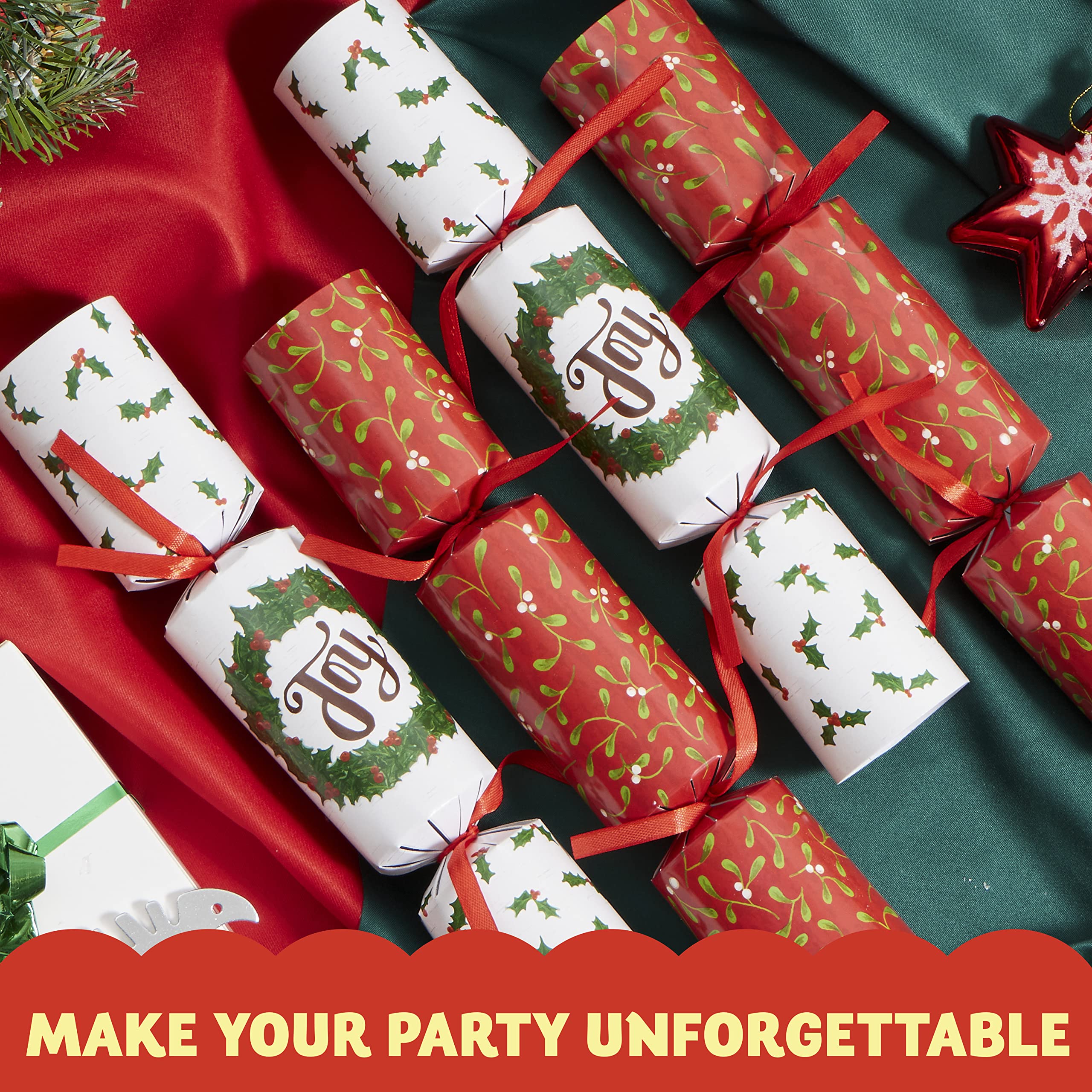 JOYIN Christmas dinner-table decor helps create festive ambiance and conversations