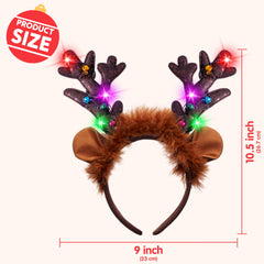 JOYIN Christmas headband one size fits most for adults and kids
