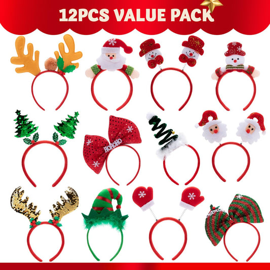 JOYIN Santa green dots headband enhances holiday gatherings visuals
