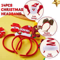 JOYIN Christmas headbands Santa hat accent for photos