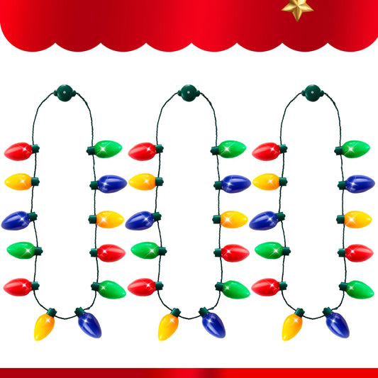 JOYIN necklace with six flash modes for versatile holiday lighting.