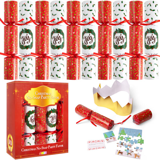 JOYIN Christmas no-snap table favor 10in with a surprise gift boosts table fun