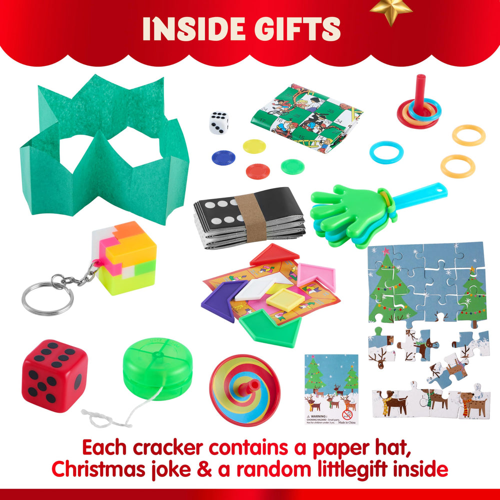 JOYIN Christmas no-snap table favor reveals a small surprise gift inside
