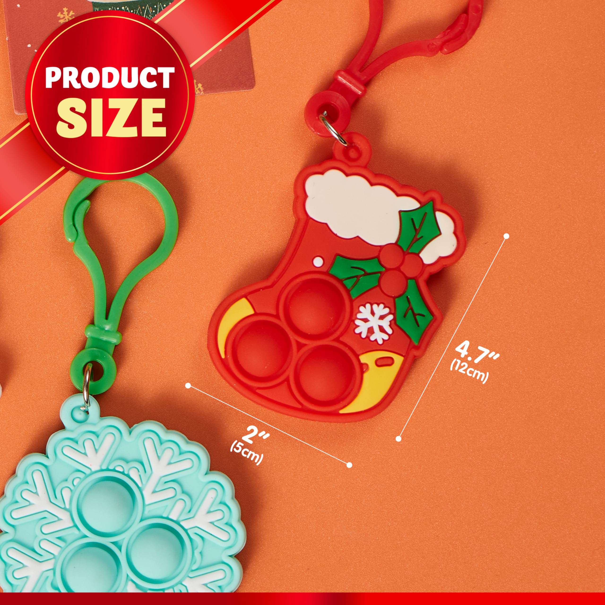 JOYIN Christmas pop toy bell design provides quick pops on the go.